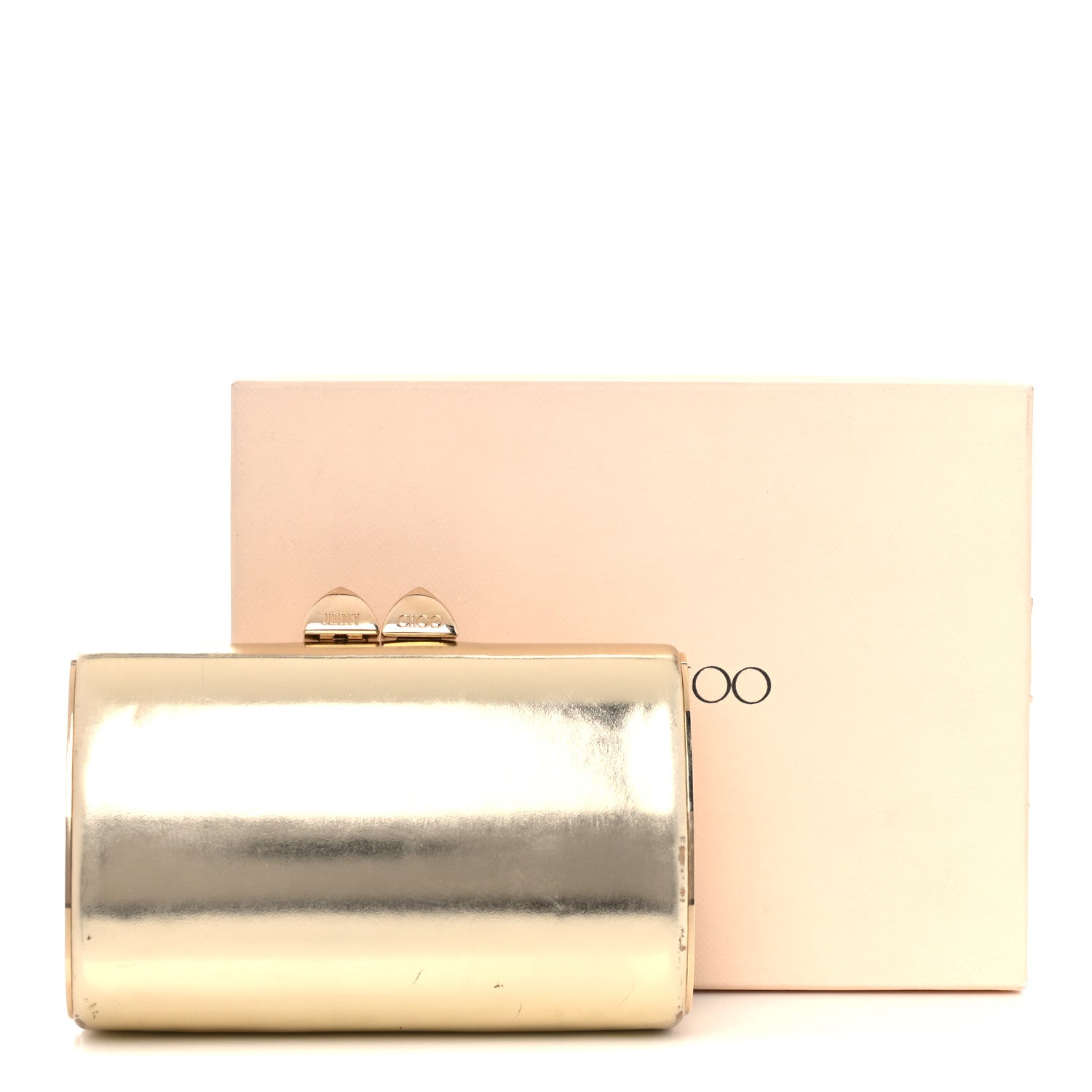 Jimmy Choo Mini Tube Clutch Gold 16 of 16