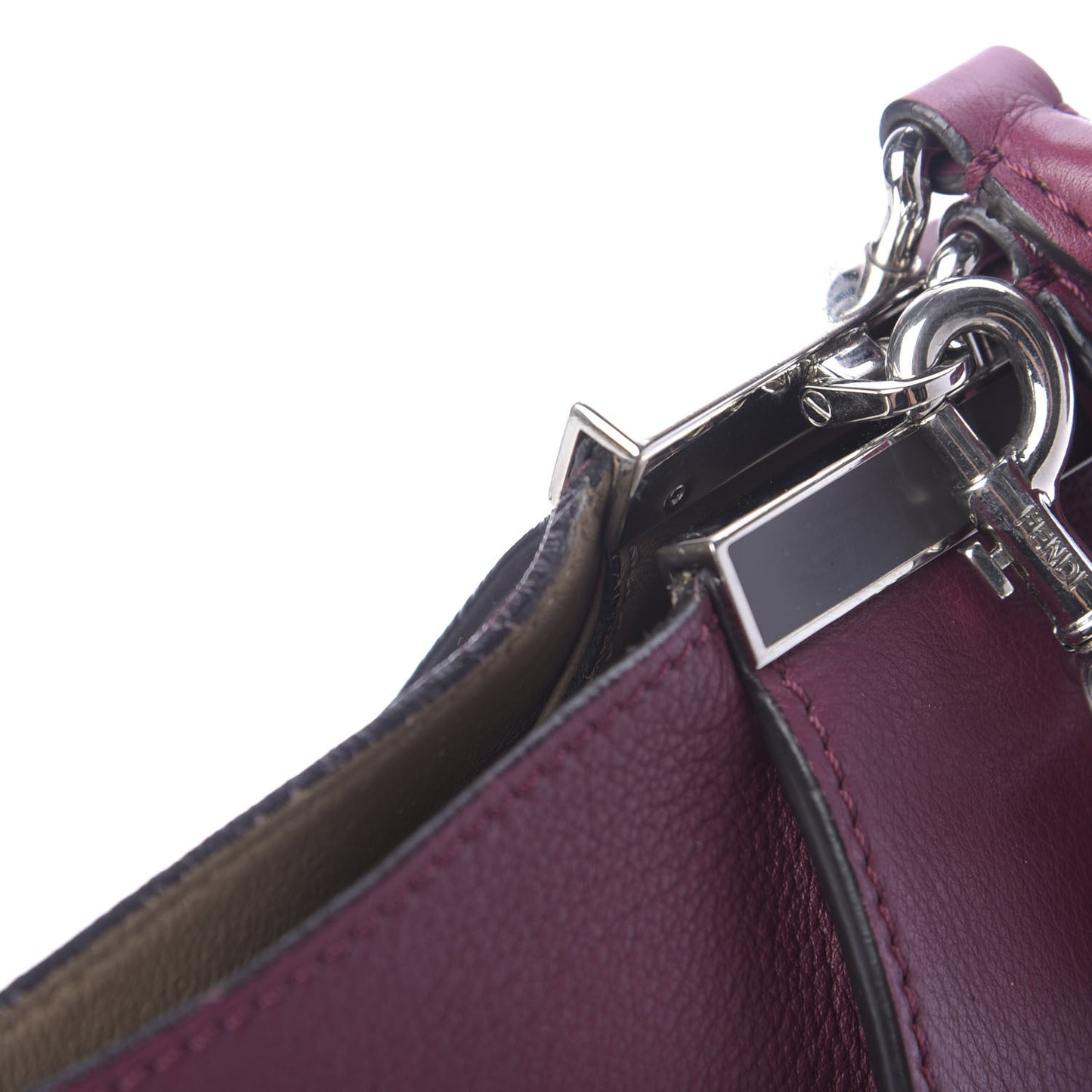 Vitello Dolce Marmol Shiny Nappa Petite 3Jours Tote Bordeaux