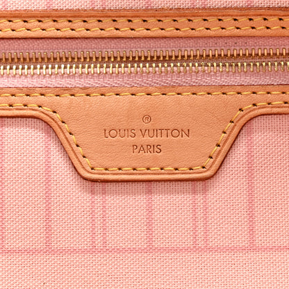 Louis Vuitton Damier Azur Neo Neverfull MM Rose Ballerine 7 of 13