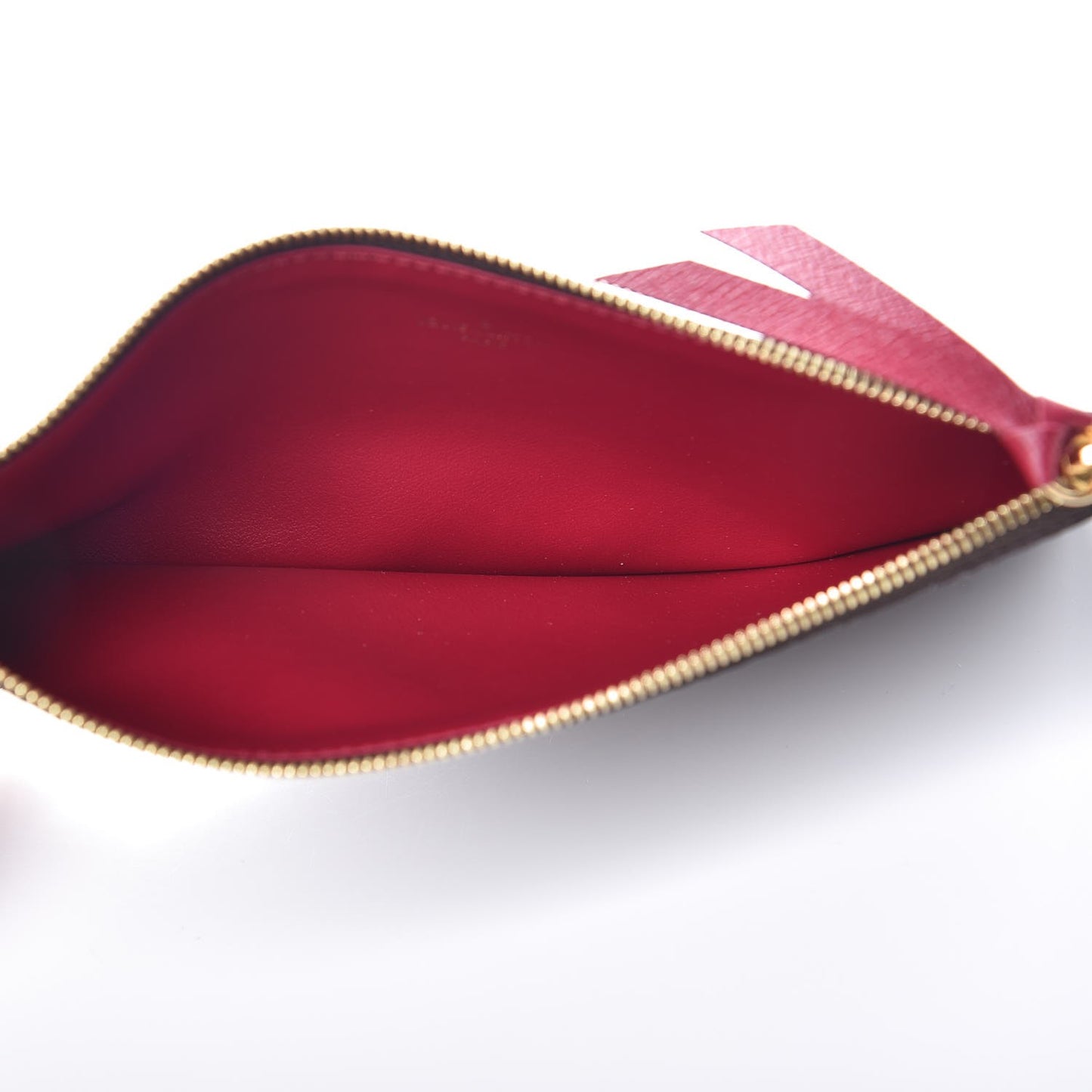 Monogram Felicie Chain Wallet Zippered Insert Fuchsia