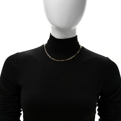 Roberto Coin 18K Yellow Gold Paper Clip Link Necklace 2 of 5
