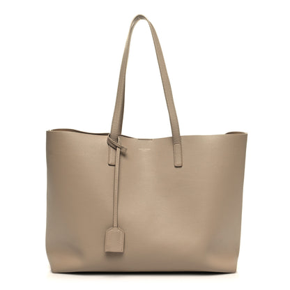 Saint Laurent Calfskin Large Shopping Tote Dark Beige 3 of 14
