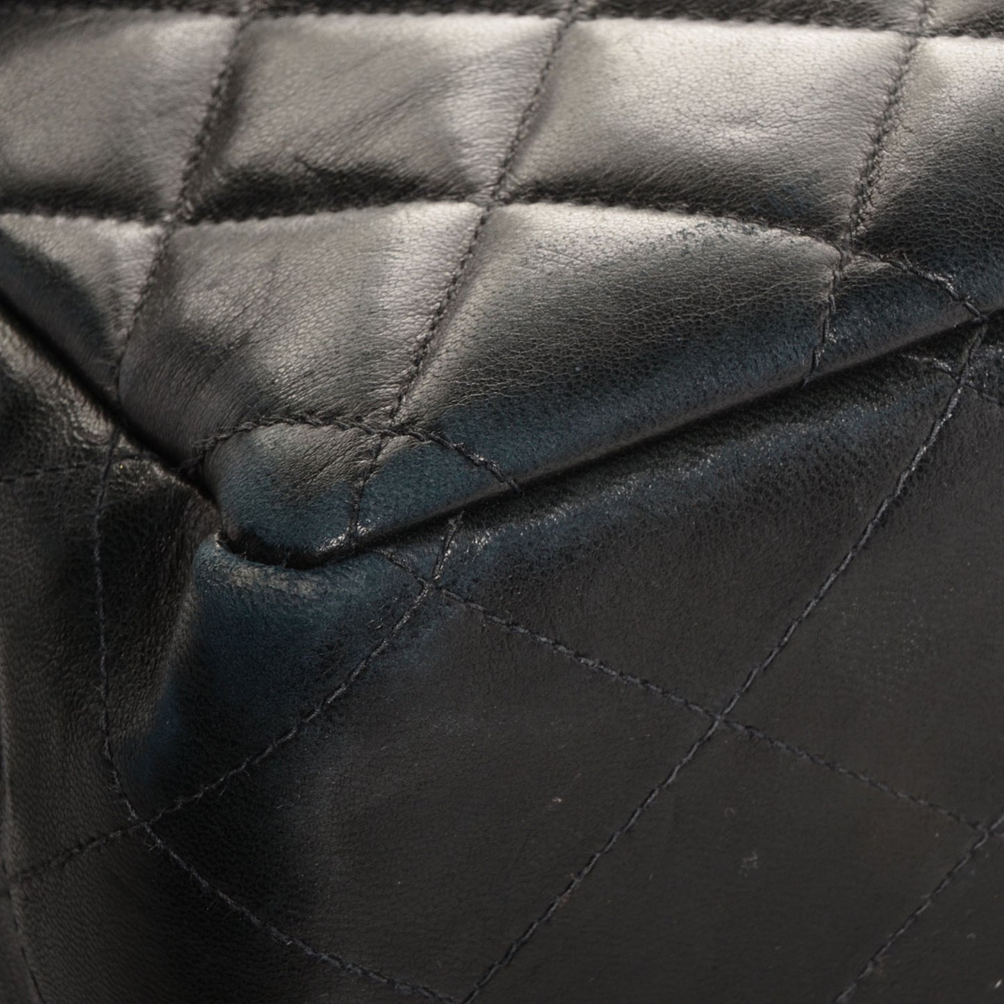 Lambskin Jumbo Flap Black