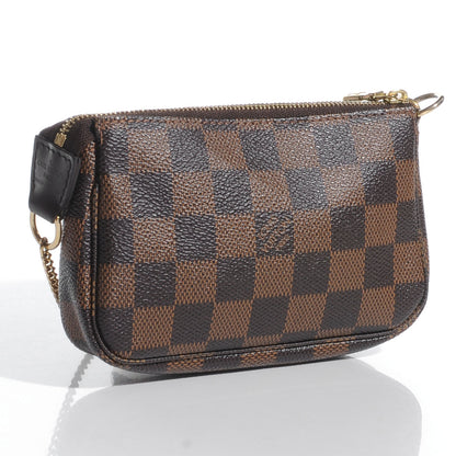 Louis Vuitton Damier Ebene Complice Trunks and Bags Mini Pochette Accessories Red 3 of 7