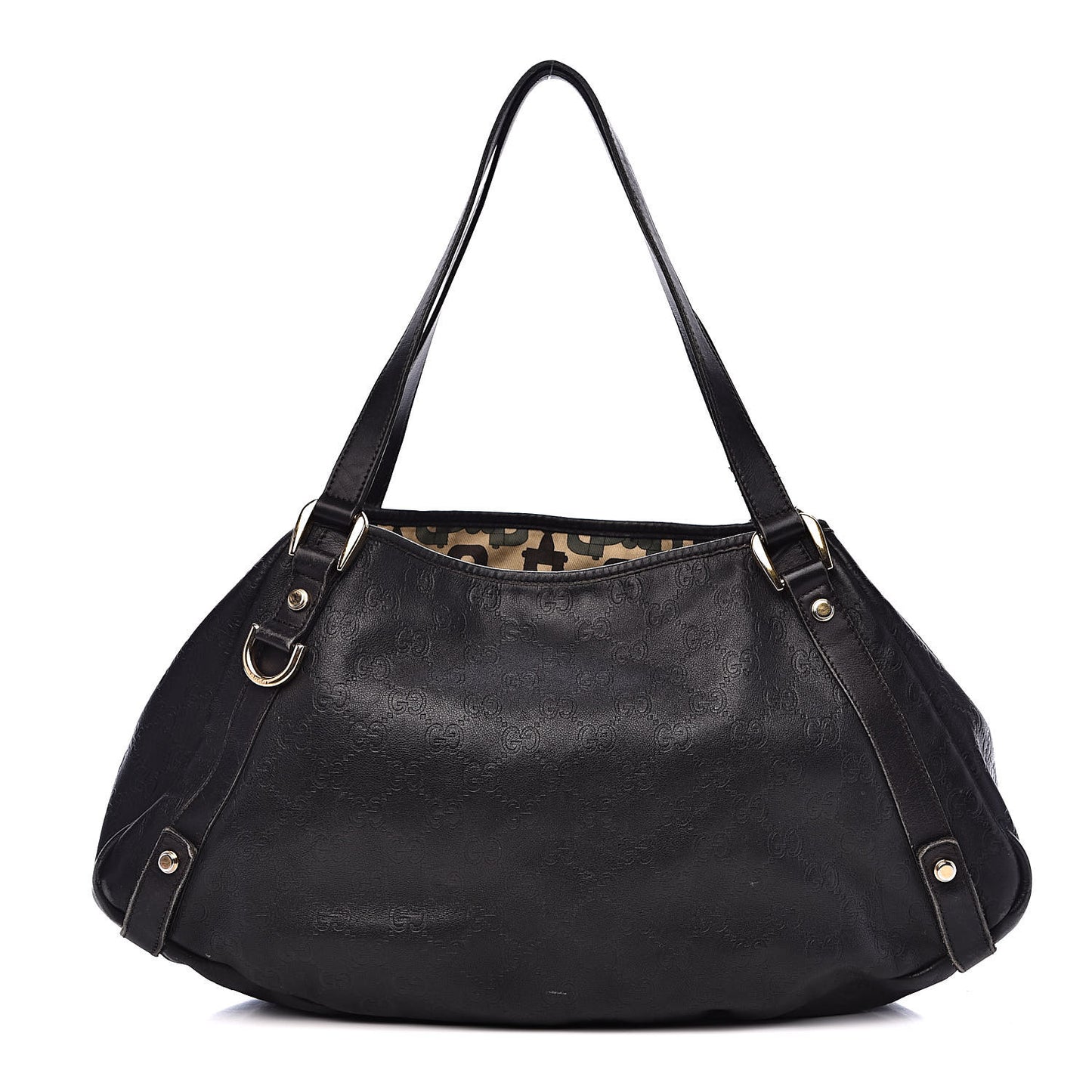 Guccissima Medium Abbey Shoulder Bag Black