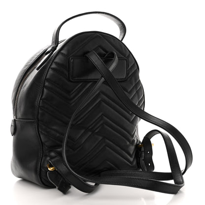 Gucci Calfskin Matelasse GG Marmont Backpack Black 3 of 13