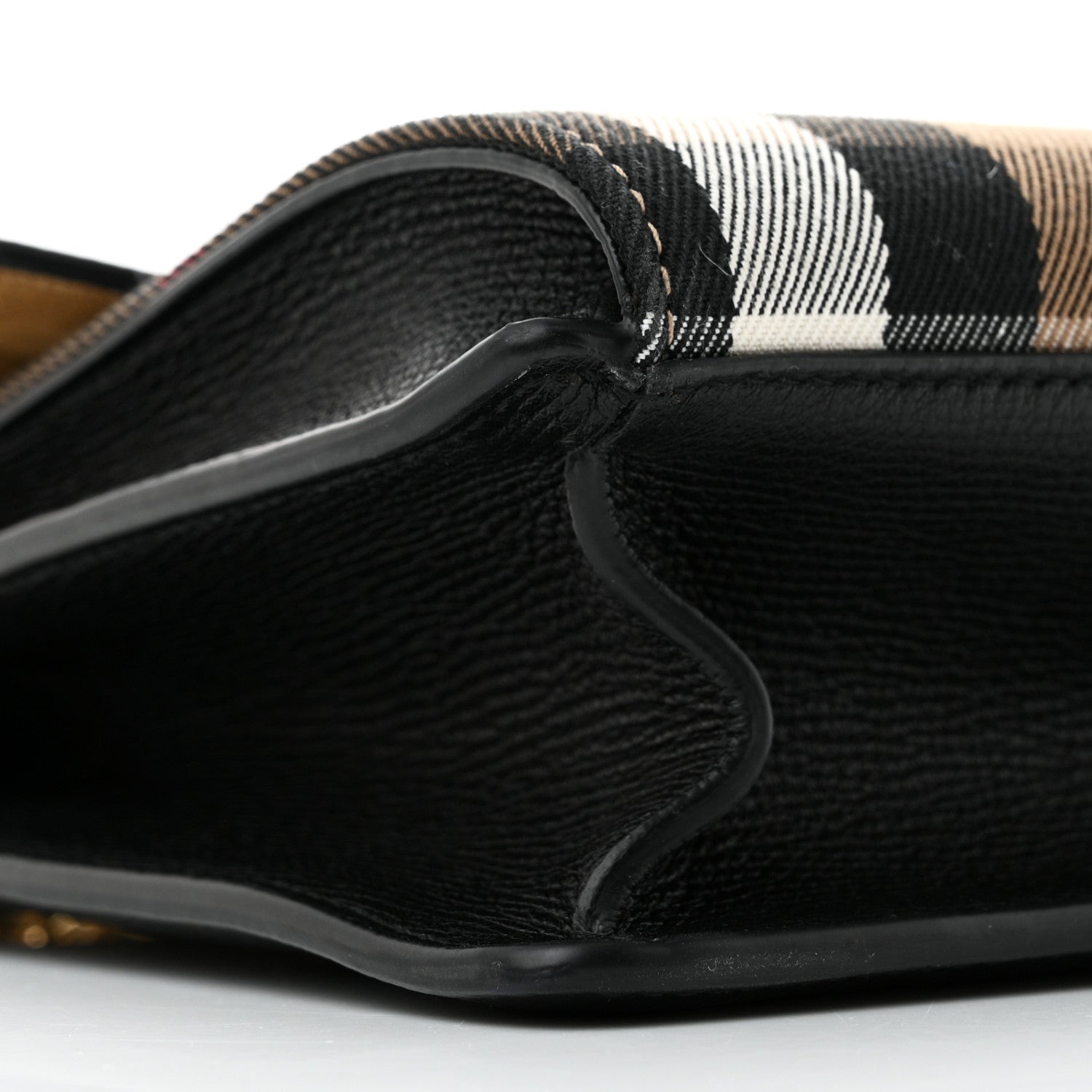 Burberry Derby Calfskin House Check Baby Macken Crossbody Bag Black 9 of 10