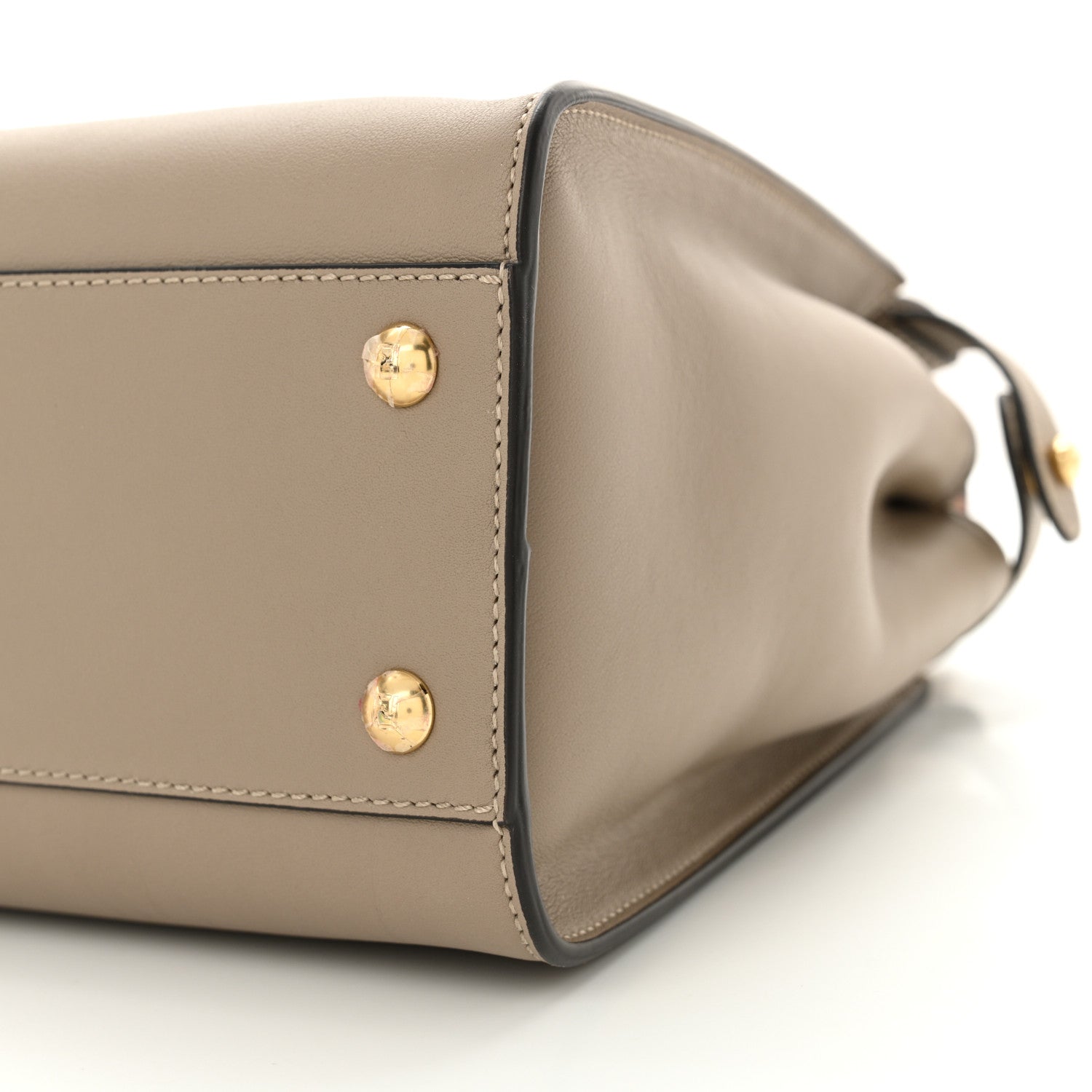 Fendi Vitello Seta Plexiglass Tortoise Medium Peekaboo Iconic Satchel Tortora 10 of 10