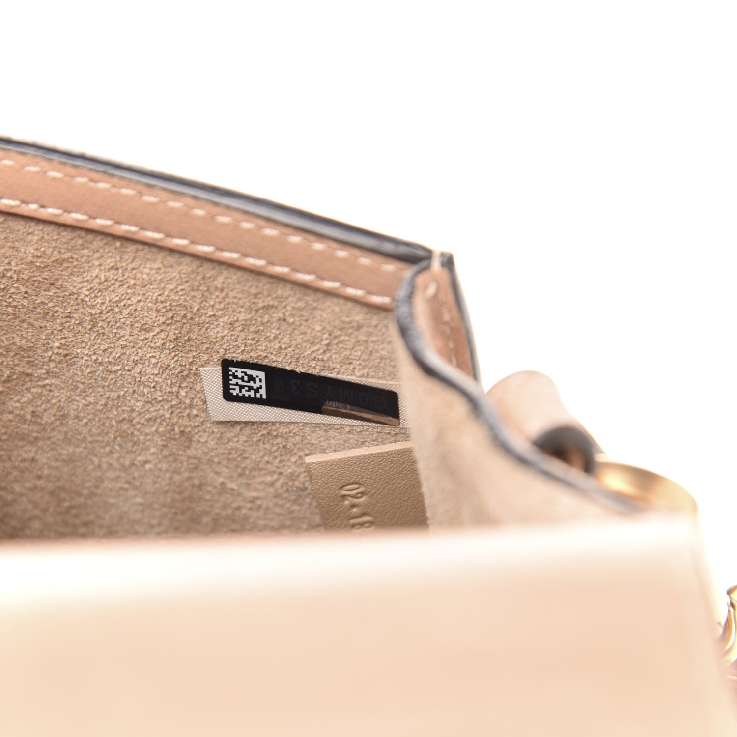 Chloe Calfskin Suede Medium Nile Bracelet Bag Biscotti Beige 8 of 14