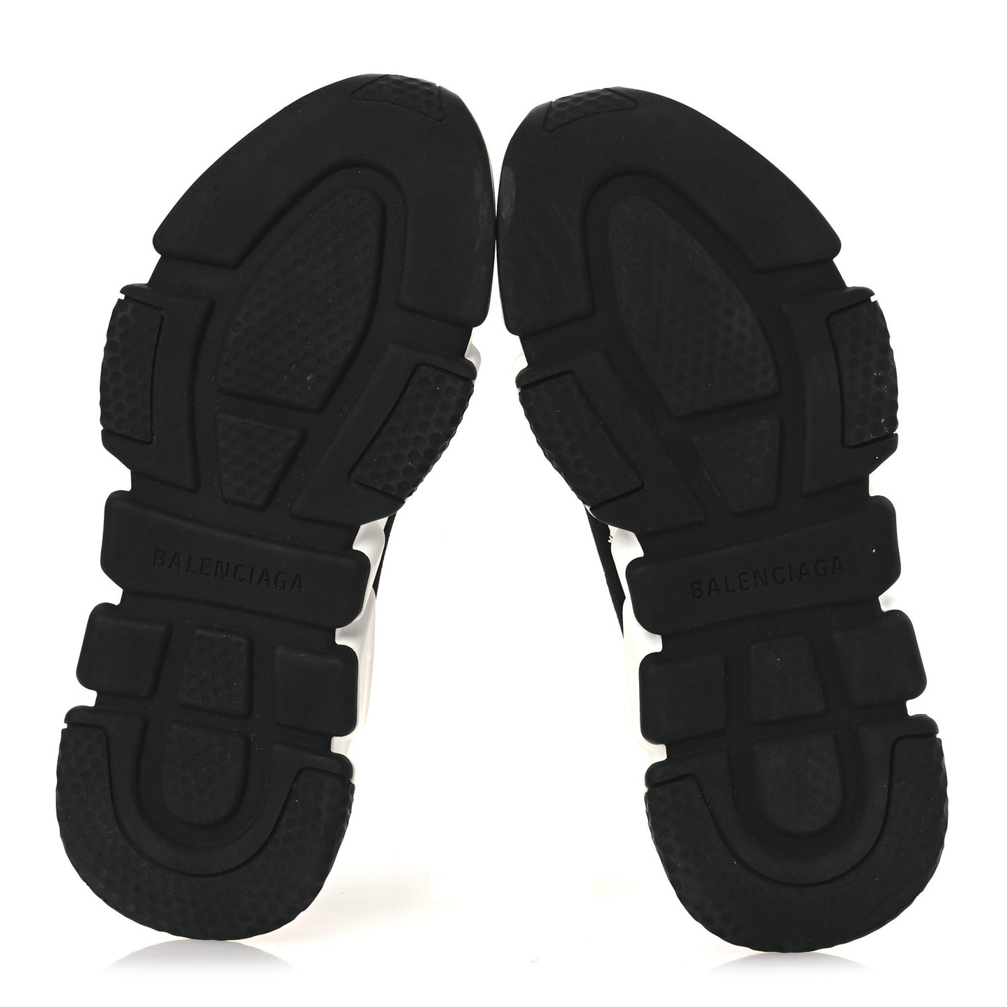 Neoprene Knit Allover Logo Bi-Color Sole Womens Speed Sneakers 35 Black White