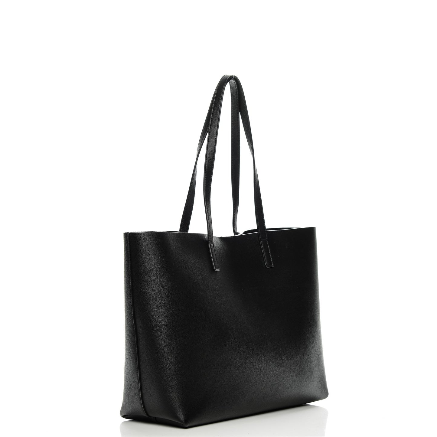 Calfskin Large Shopping Tote Black