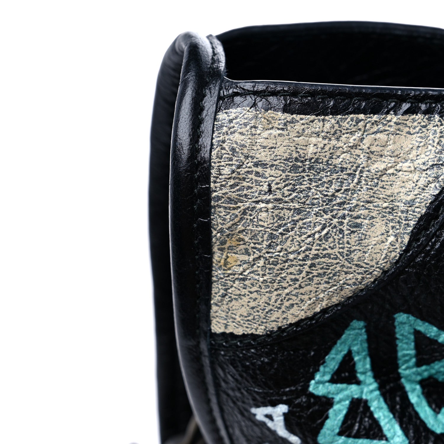 Balenciaga Agneau Graffiti All Over Classic Hardware City Black Multicolor 12 of 12