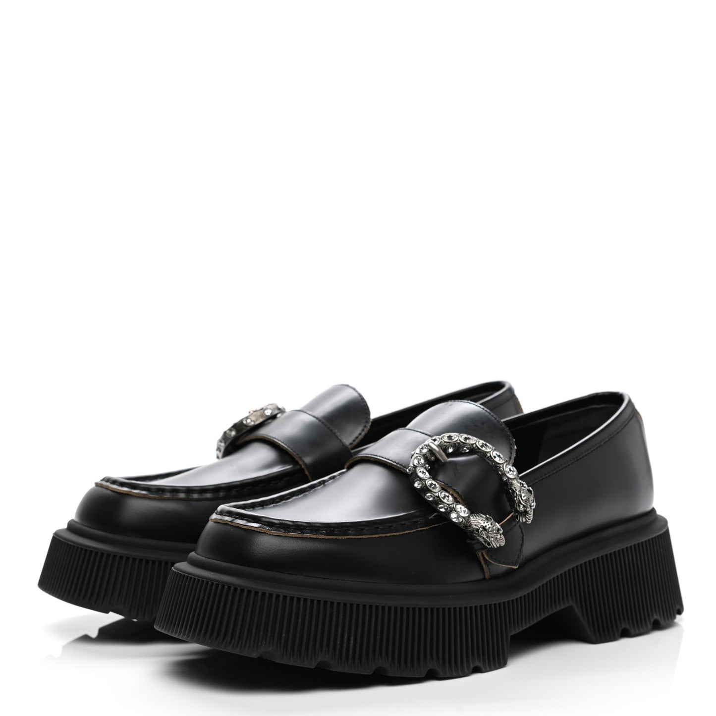 Cordovan Lux Dionysus Hunder Loafers 39 Black