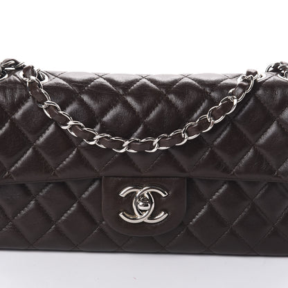 Chanel Lambskin Quilted East West Flap Brown 8 of 10