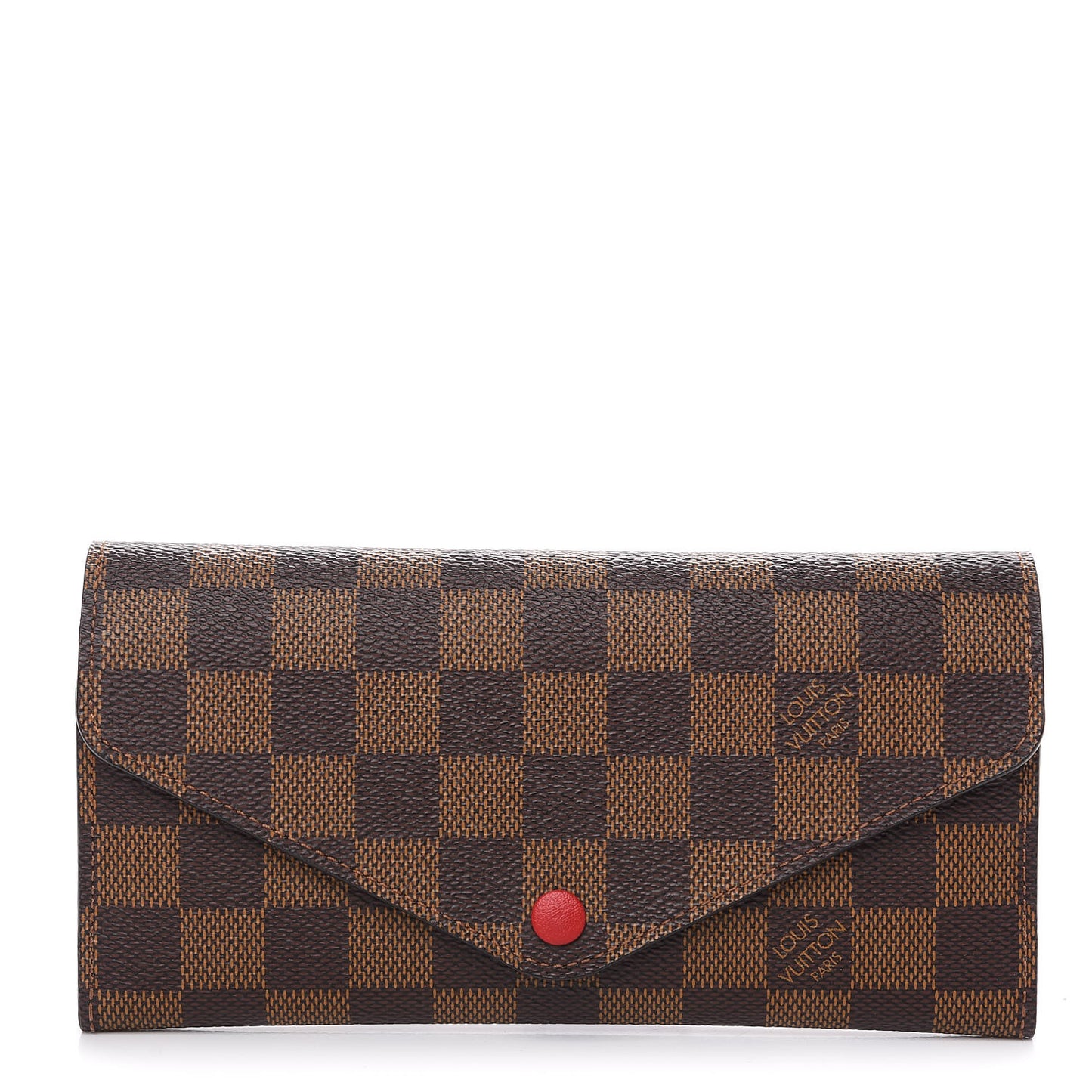 Damier Ebene Josephine Wallet Red