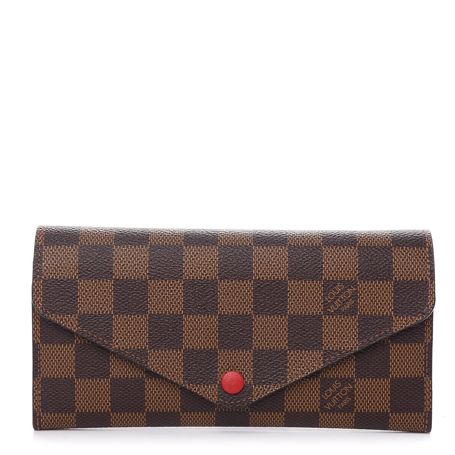Louis Vuitton Damier Ebene Josephine Wallet Red 1 of 6