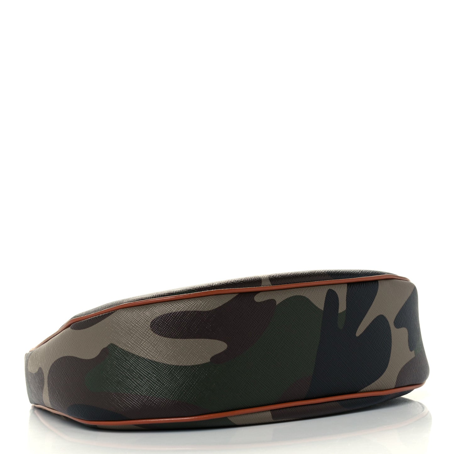 Canvas Calfskin Camouflage Ava Logo Triomphe Shoulder Bag Khaki