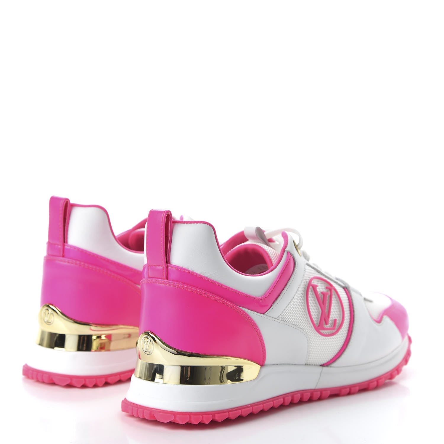 Louis Vuitton Calfskin Run Away Sneakers 38.5 Rose 4 of 8