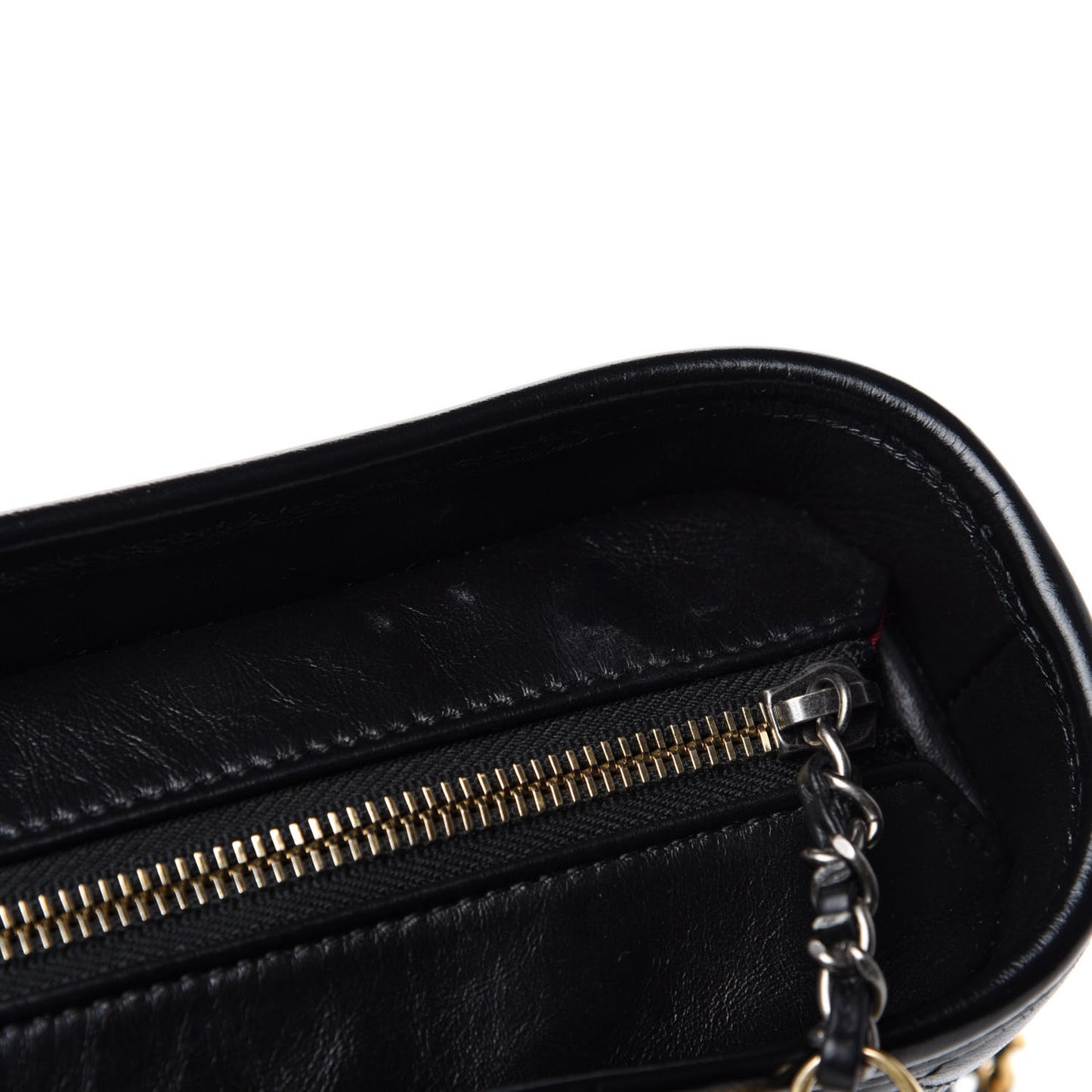 Aged Calfskin Quilted Medium Gabrielle Hobo Black