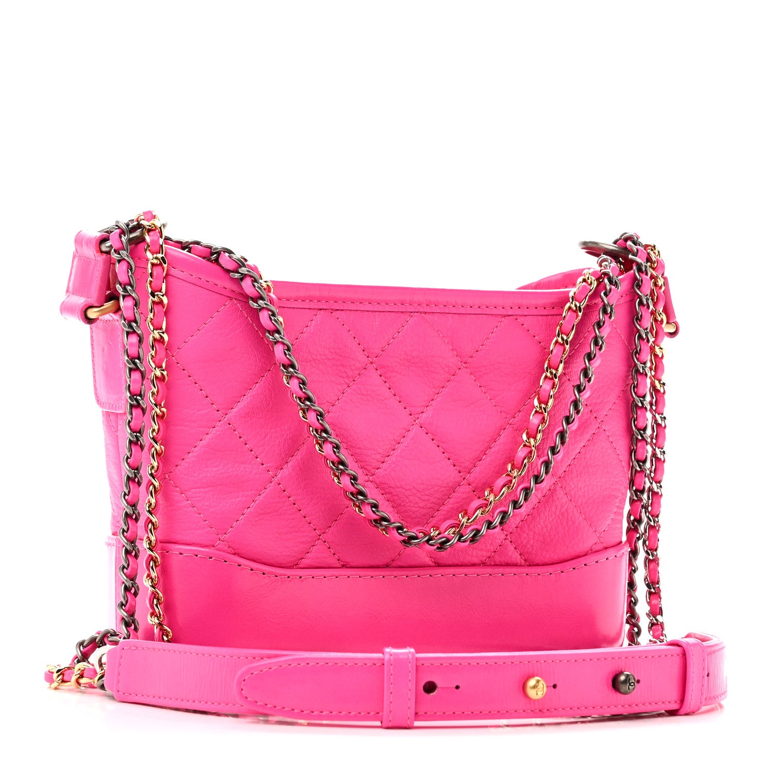 Chanel Goatskin Quilted Small Gabrielle Hobo Pink 3 of 10