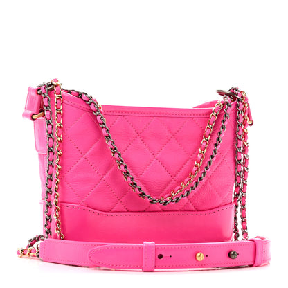 Chanel Goatskin Quilted Small Gabrielle Hobo Pink 3 of 10