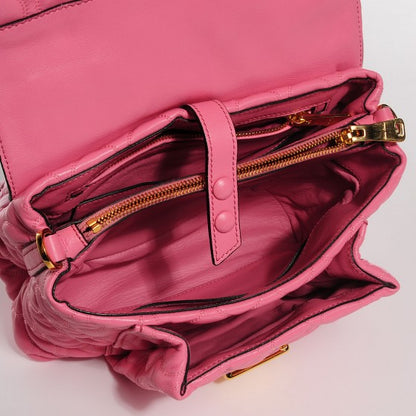 Miu Miu Nappa Padded Top Handle Bag Geranio 5 of 20