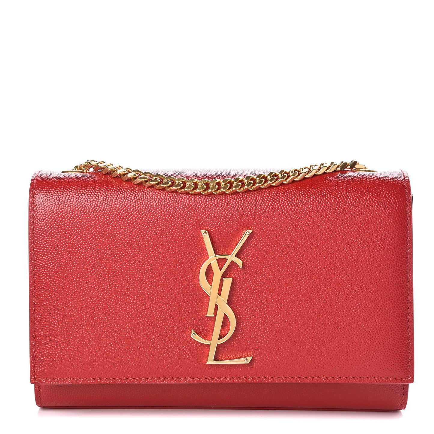 Grain De Poudre Small Monogram Kate Satchel Bandana Red