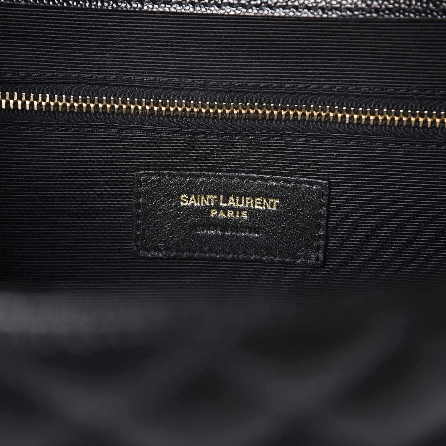Saint Laurent Grain De Poudre Textured Mixed Matelasse Large Triquilt Monogram Satchel Black 7 of 9