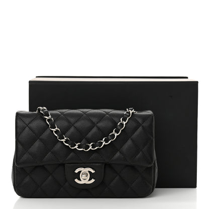 Chanel Caviar Quilted Mini Rectangular Flap Black 12 of 12