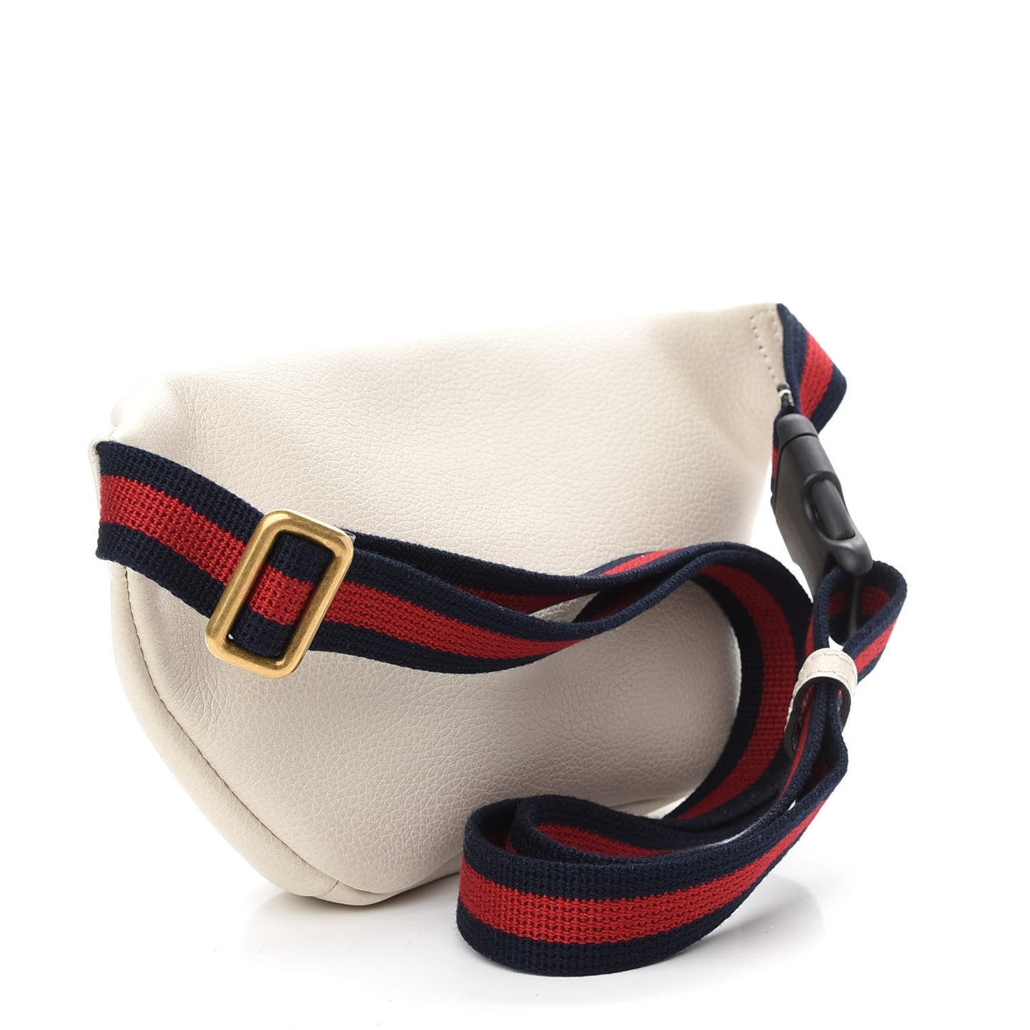 Grained Calfskin Small Logo Belt Bag White