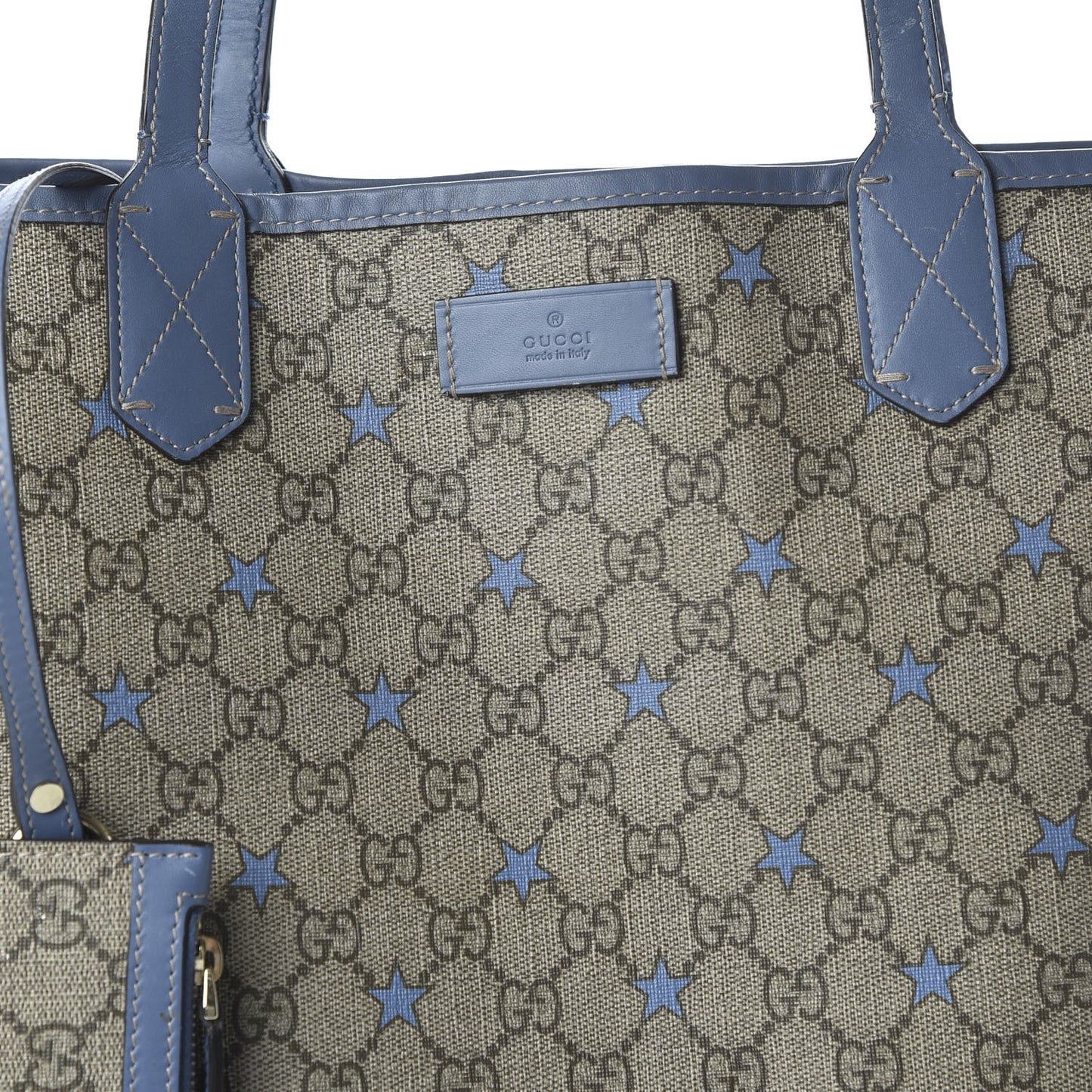 GG Supreme Stars Tote Blue