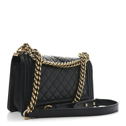 Chanel Calfskin Quilted Medium Boy Flap Black 3 of 10