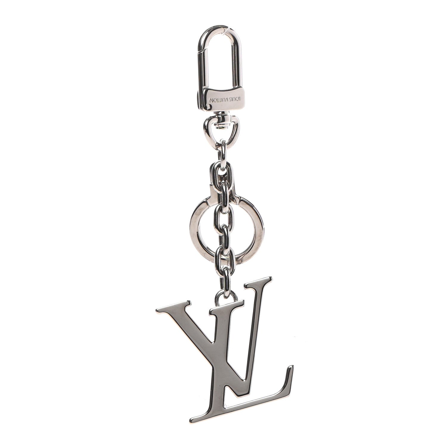 Louis Vuitton LV Facettes Bag Charm Key Holder Silver 1 of 6