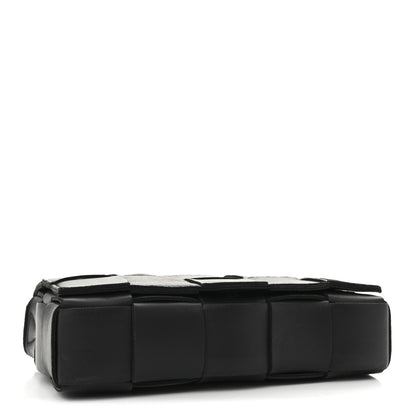 Bottega Veneta Lambskin Maxi Intreccio Small Cassette Crossbody Bag Black 4 of 9