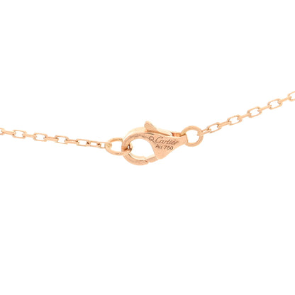 Cartier 18K Pink Yellow White Gold Trinity Heart Necklace 7 of 7