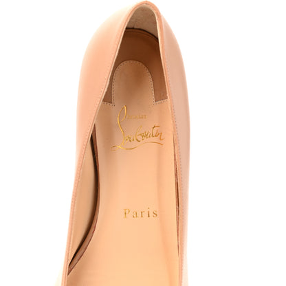Christian Louboutin Kid Bareta Flats 37 Nude Light Gold 5 of 7