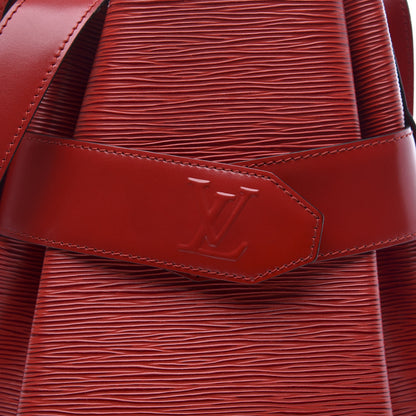 Louis Vuitton Epi Sac D'Epaule Castillan Red 10 of 10