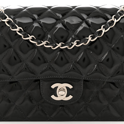 Chanel Patent Quilted Medium Double Flap Black 8 of 11