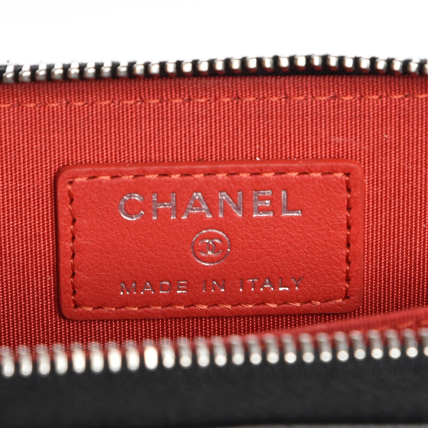 Chanel Lambskin Quilted Data Center Zip Around Coin Purse Wallet Black 6 of 8