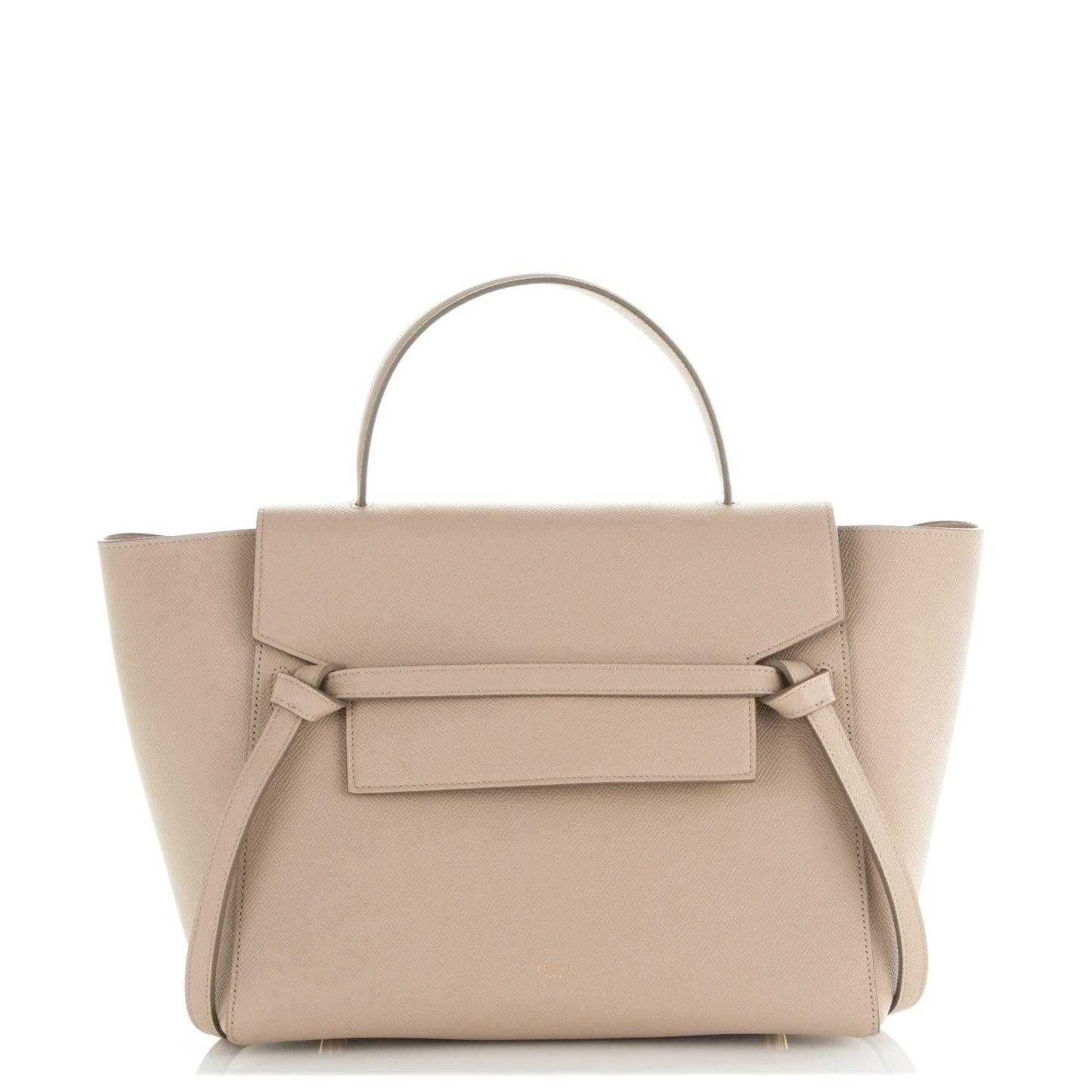 Grained Calfskin Mini Belt Bag Light Taupe