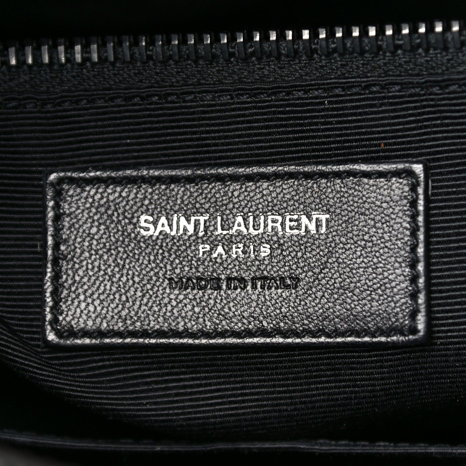 Saint Laurent Grain de Poudre Skeleton Print Medium Museo Briefcase Black 6 of 10