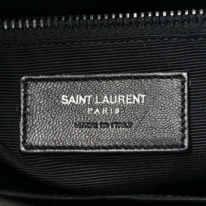 Saint Laurent Grain de Poudre Skeleton Print Medium Museo Briefcase Black 6 of 10
