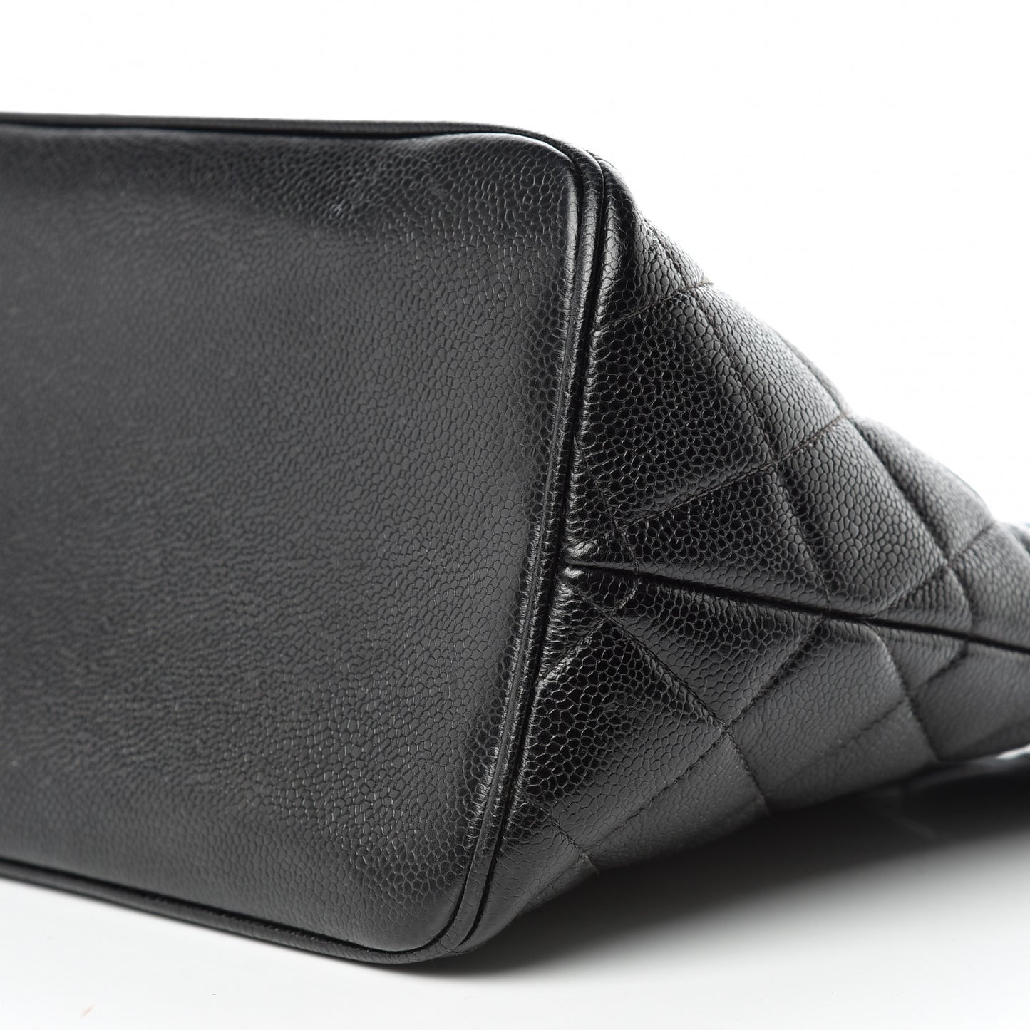 Caviar Quilted Medallion Tote Black