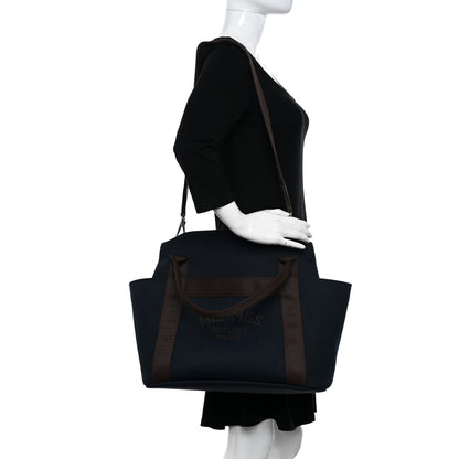 Hermes Toile Sac De Pansage Groom Bleu Navy Feu 3 of 11