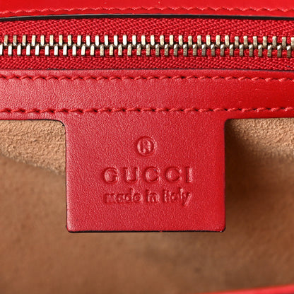 Gucci Guccissima Medium Padlock Shoulder Bag Hibiscus Red 6 of 11