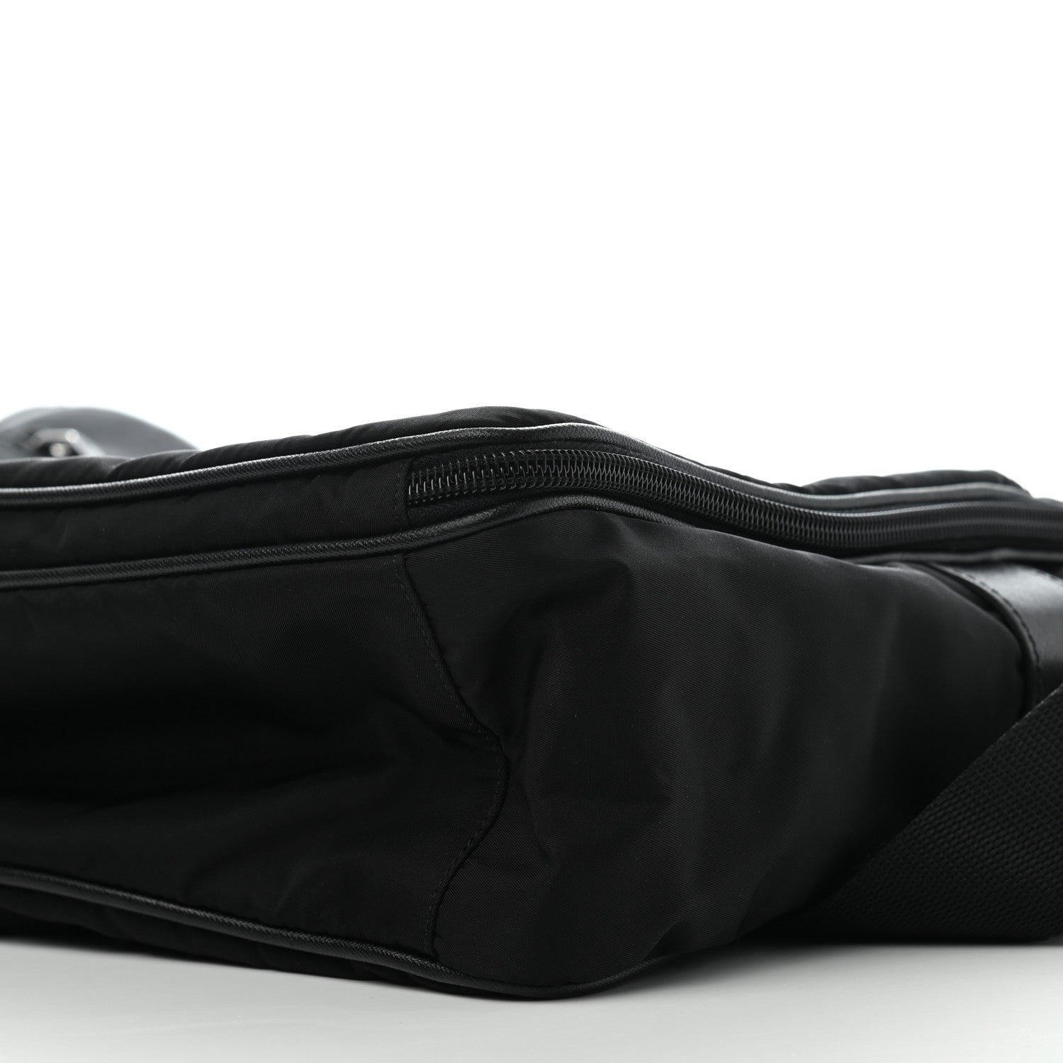 Prada Tessuto Nylon Saffiano Briefcase Black 7 of 7