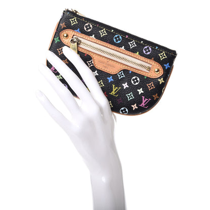 Louis Vuitton Monogram Multicolor Pochette Plate MM Black 2 of 8