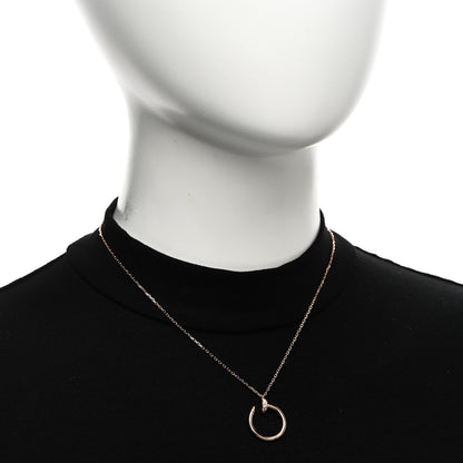 Cartier 18K Pink Gold Diamond Juste Un Clou Pendant Necklace 2 of 5