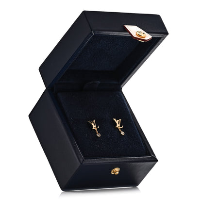 Louis Vuitton 18K Yellow Gold Diamond Idylle Blossom LV Stud Earrings 5 of 5