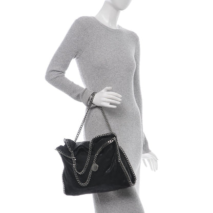 Stella McCartney Shaggy Deer Fold Over Falabella Tote Black 2 of 6